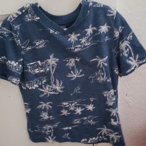 Tropical Beach V Neck Tshirt